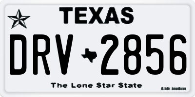 TX license plate DRV2856