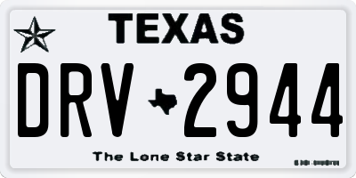 TX license plate DRV2944