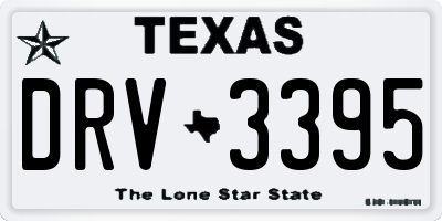 TX license plate DRV3395