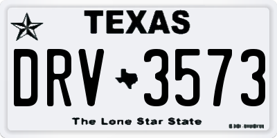 TX license plate DRV3573