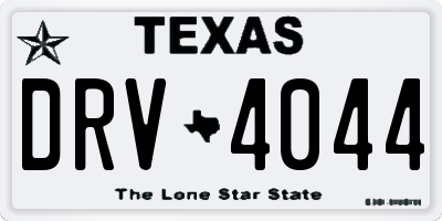 TX license plate DRV4044