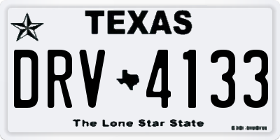 TX license plate DRV4133