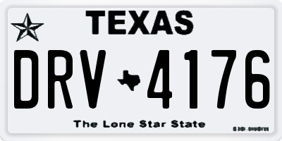 TX license plate DRV4176