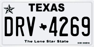 TX license plate DRV4269