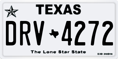 TX license plate DRV4272