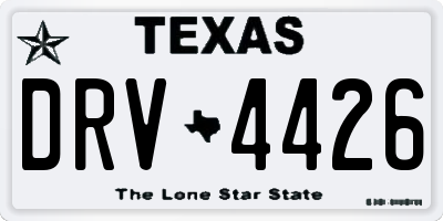 TX license plate DRV4426