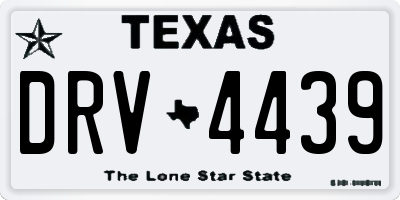 TX license plate DRV4439