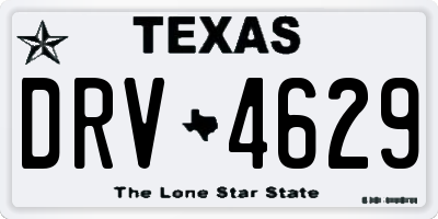 TX license plate DRV4629