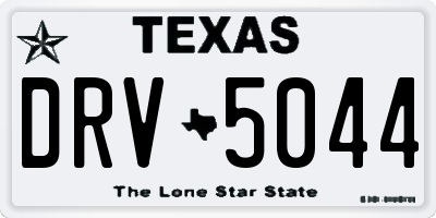 TX license plate DRV5044