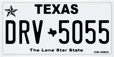 TX license plate DRV5055