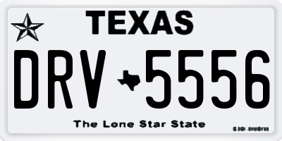 TX license plate DRV5556