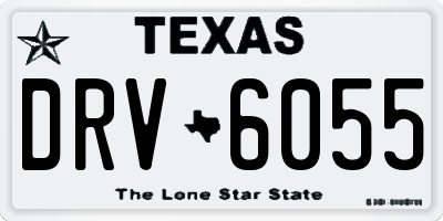 TX license plate DRV6055