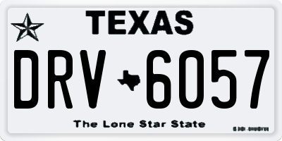 TX license plate DRV6057