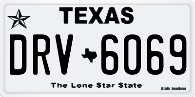 TX license plate DRV6069