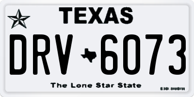 TX license plate DRV6073