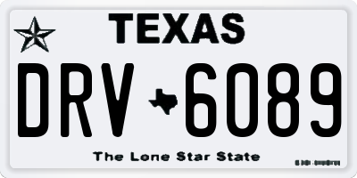 TX license plate DRV6089