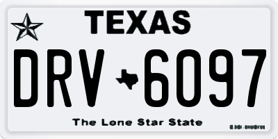 TX license plate DRV6097