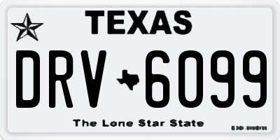 TX license plate DRV6099