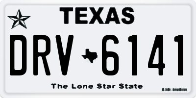 TX license plate DRV6141