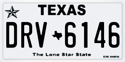 TX license plate DRV6146