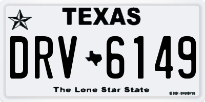 TX license plate DRV6149