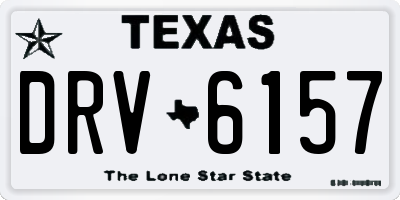 TX license plate DRV6157