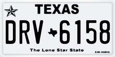 TX license plate DRV6158