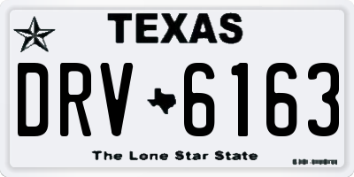 TX license plate DRV6163