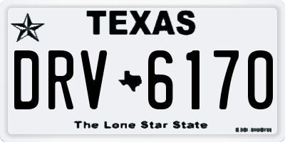 TX license plate DRV6170