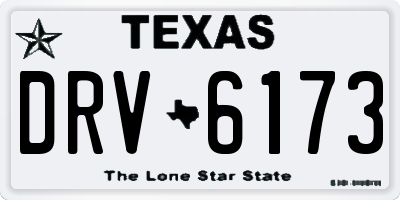 TX license plate DRV6173