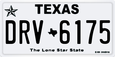 TX license plate DRV6175