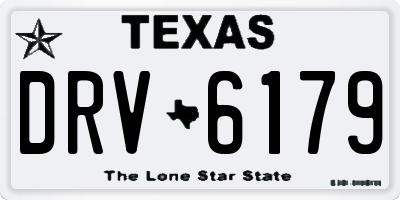 TX license plate DRV6179