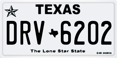 TX license plate DRV6202