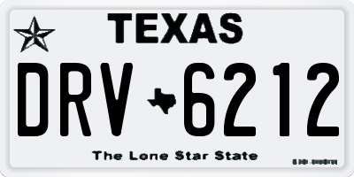 TX license plate DRV6212