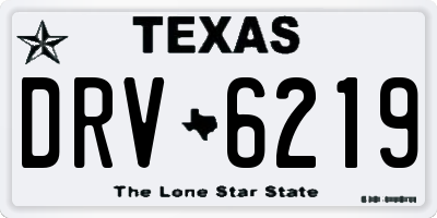 TX license plate DRV6219