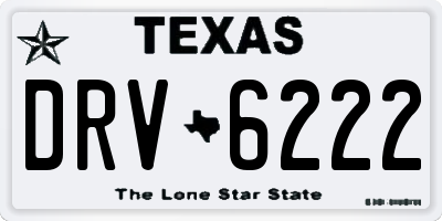 TX license plate DRV6222