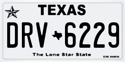 TX license plate DRV6229