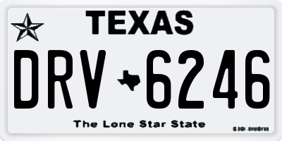 TX license plate DRV6246