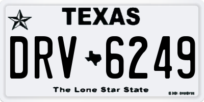 TX license plate DRV6249