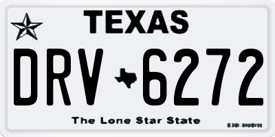 TX license plate DRV6272