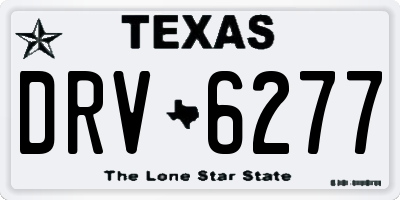 TX license plate DRV6277