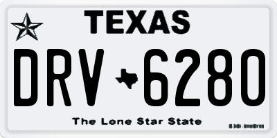 TX license plate DRV6280