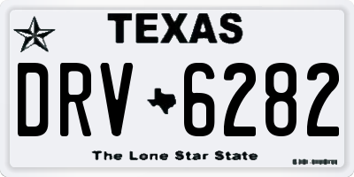 TX license plate DRV6282