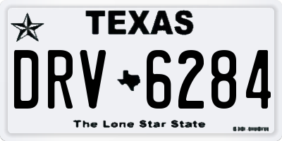 TX license plate DRV6284