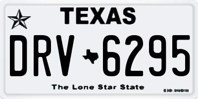 TX license plate DRV6295