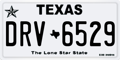 TX license plate DRV6529