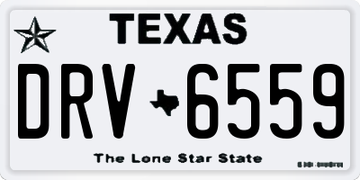 TX license plate DRV6559