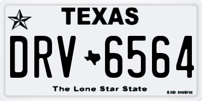 TX license plate DRV6564