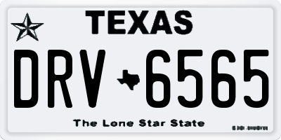 TX license plate DRV6565