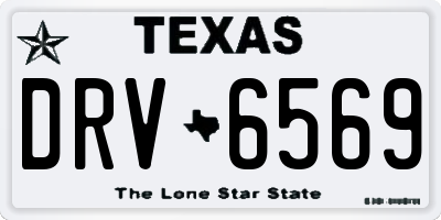 TX license plate DRV6569